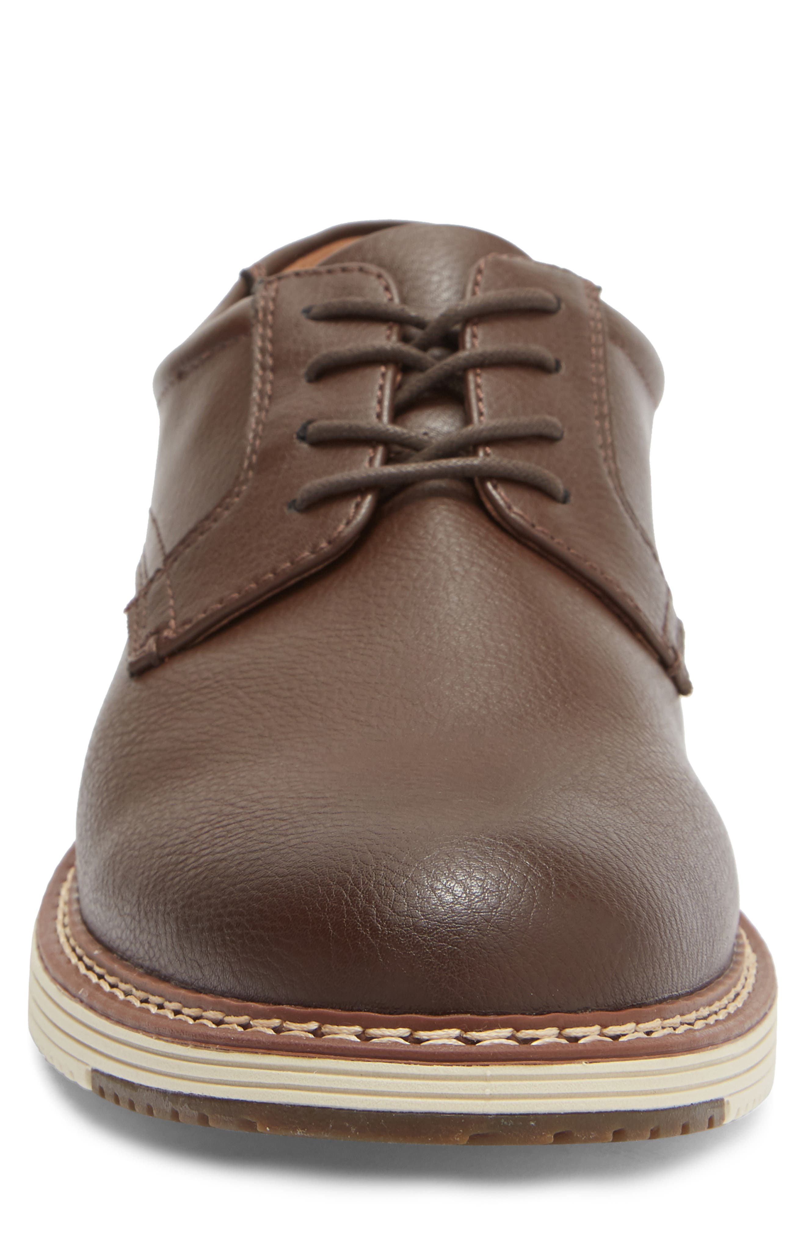 Sven Plain Toe Derby, Alternate, color, BROWN