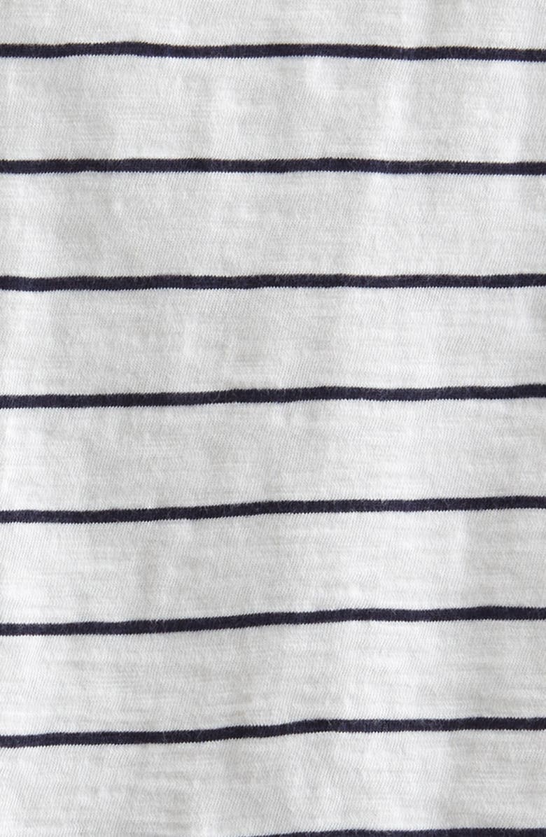Nordstrom Kids' Stripe Cotton T-Shirt, Alternate, color, White- Navy Agatha Stripe