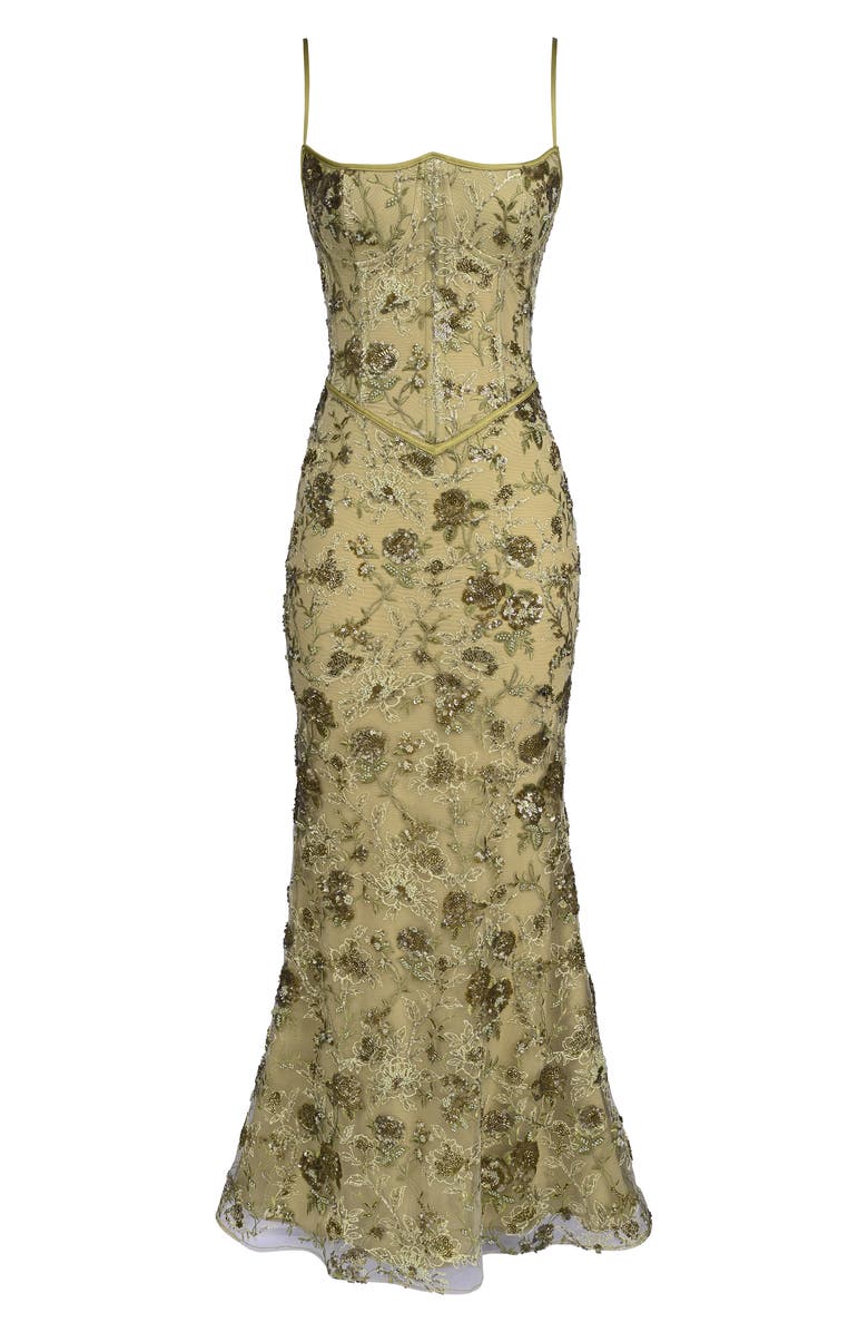 HOUSE OF CB Naima Bronze Embellished Corset, Alternate, color, Bronze