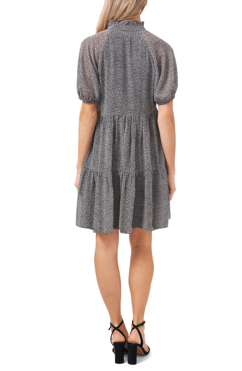 1.STATE Short Sleeve Babydoll Dress, Alternate, color, 