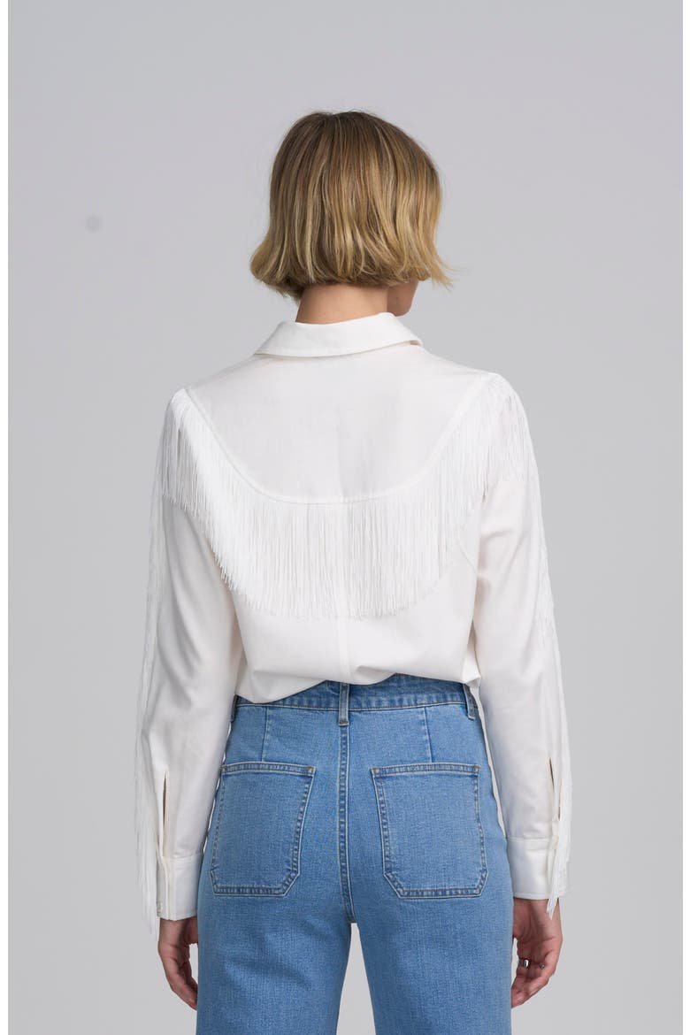 Fringe Shirt, Alternate, color, IVORY