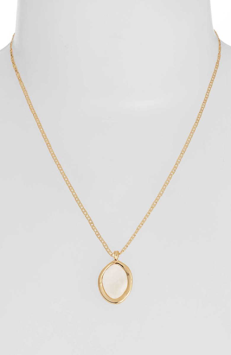 JENNY BIRD Isla Mother of Pearl Pendant Necklace, Alternate, color,