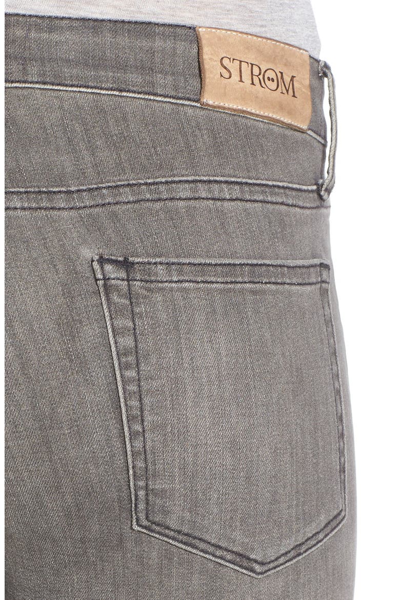 'Fem' Crop Straight Leg Jeans, Alternate, color, ASH