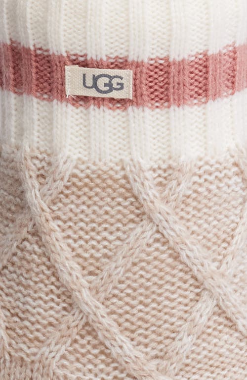 UGG(R) UGG(R) DEEDEE FLEECE LINED QUARTER CREW SOCKS 