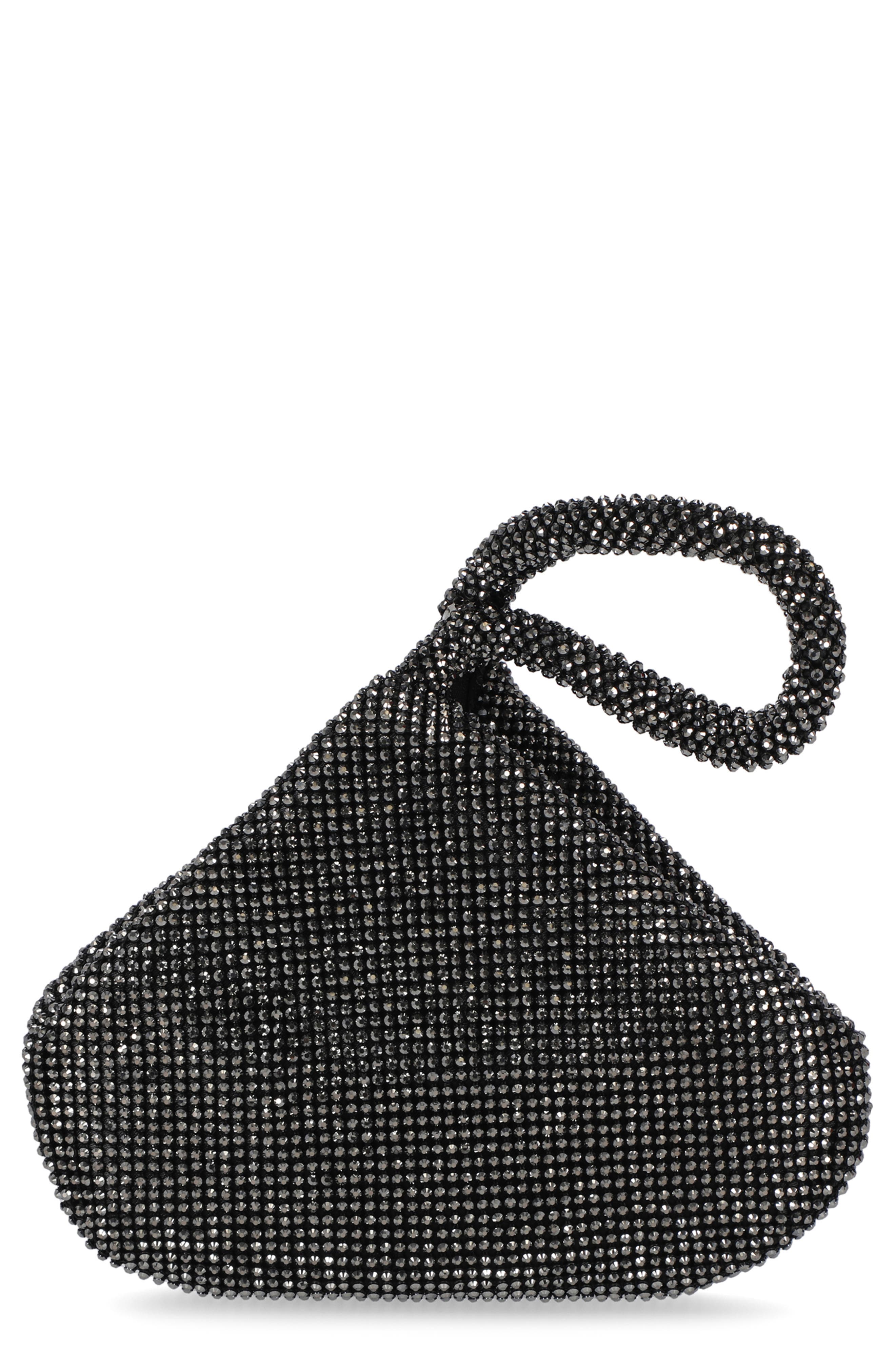 Jessica McClintock Staci Embellished Coin Purse, Main, color, Gunmetal