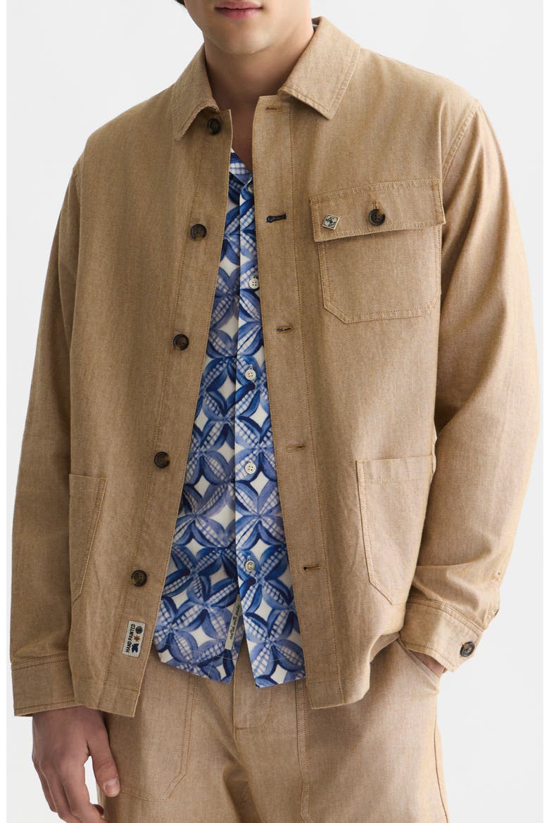 Worker Shirt Jacket, Main, color, DIJON
