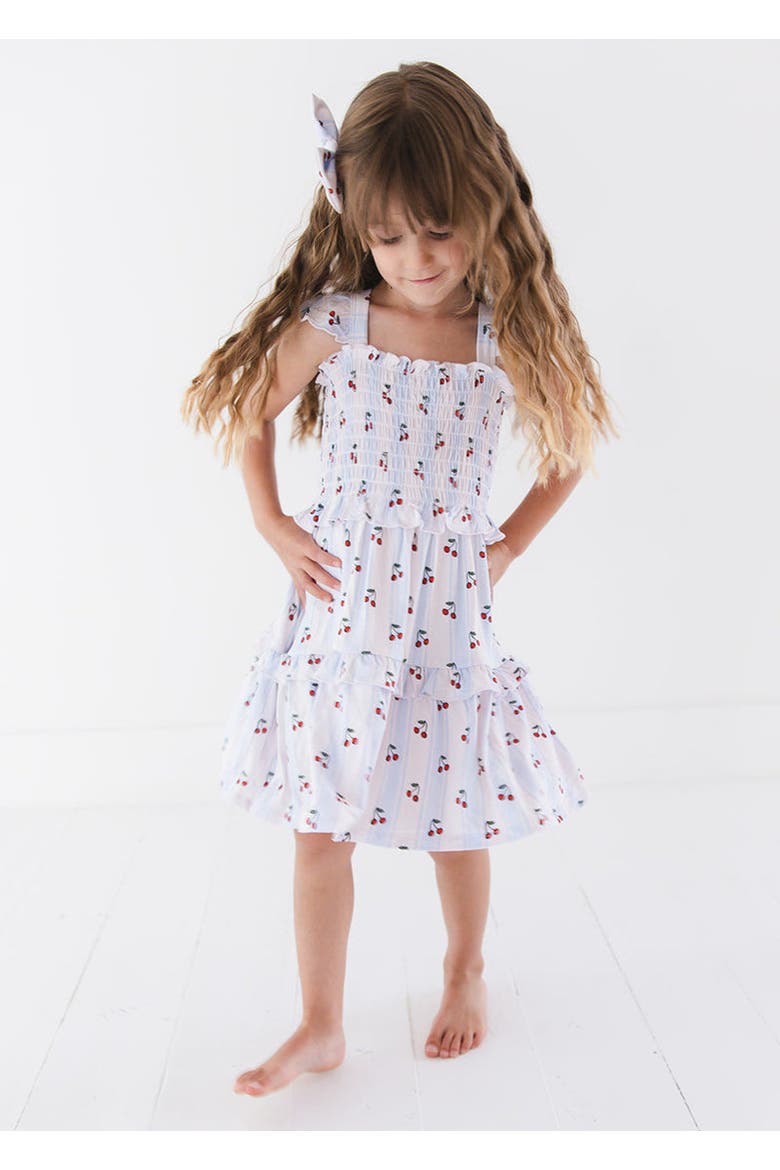Ruffle Smocked Dress, Alternate, color, Multicolored