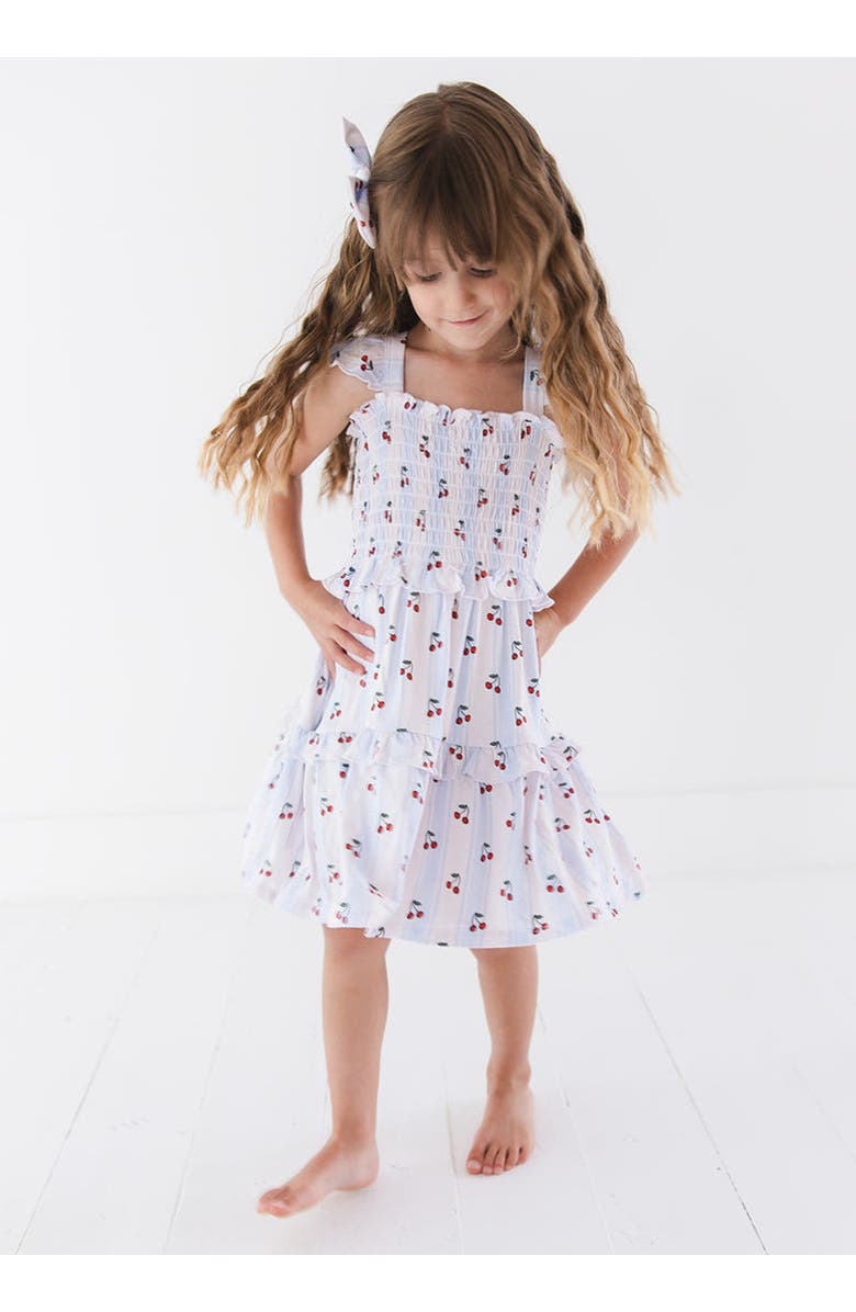 Charlie Lou Baby<sup>®</sup> Ruffle Smocked Dress, Alternate, color, Multicolored