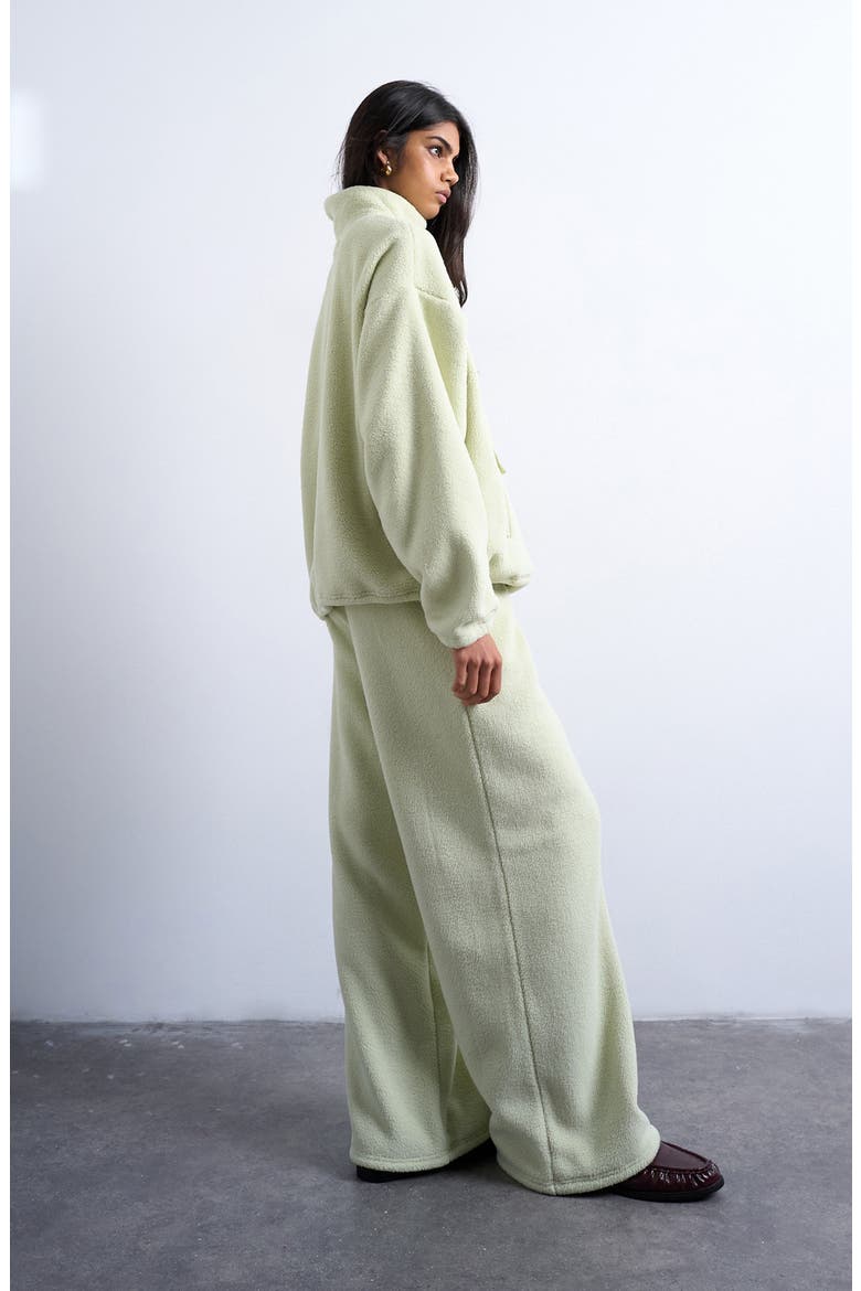 Straight Leg Fleece Joggers, Alternate, color, LIME GREEN
