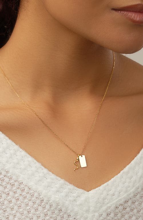 Sterling Forever Bella Pendant Necklace In Gold