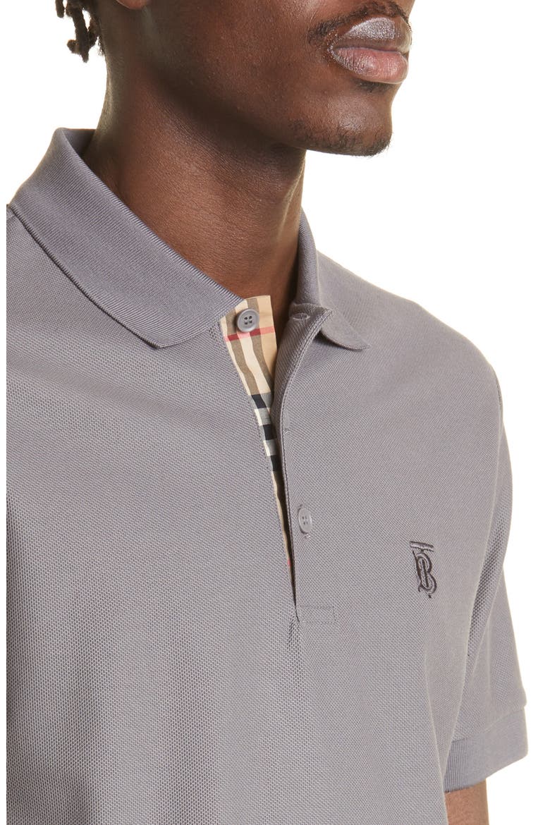 Eddie Piqué Polo, Alternate, color, SEAL GREY