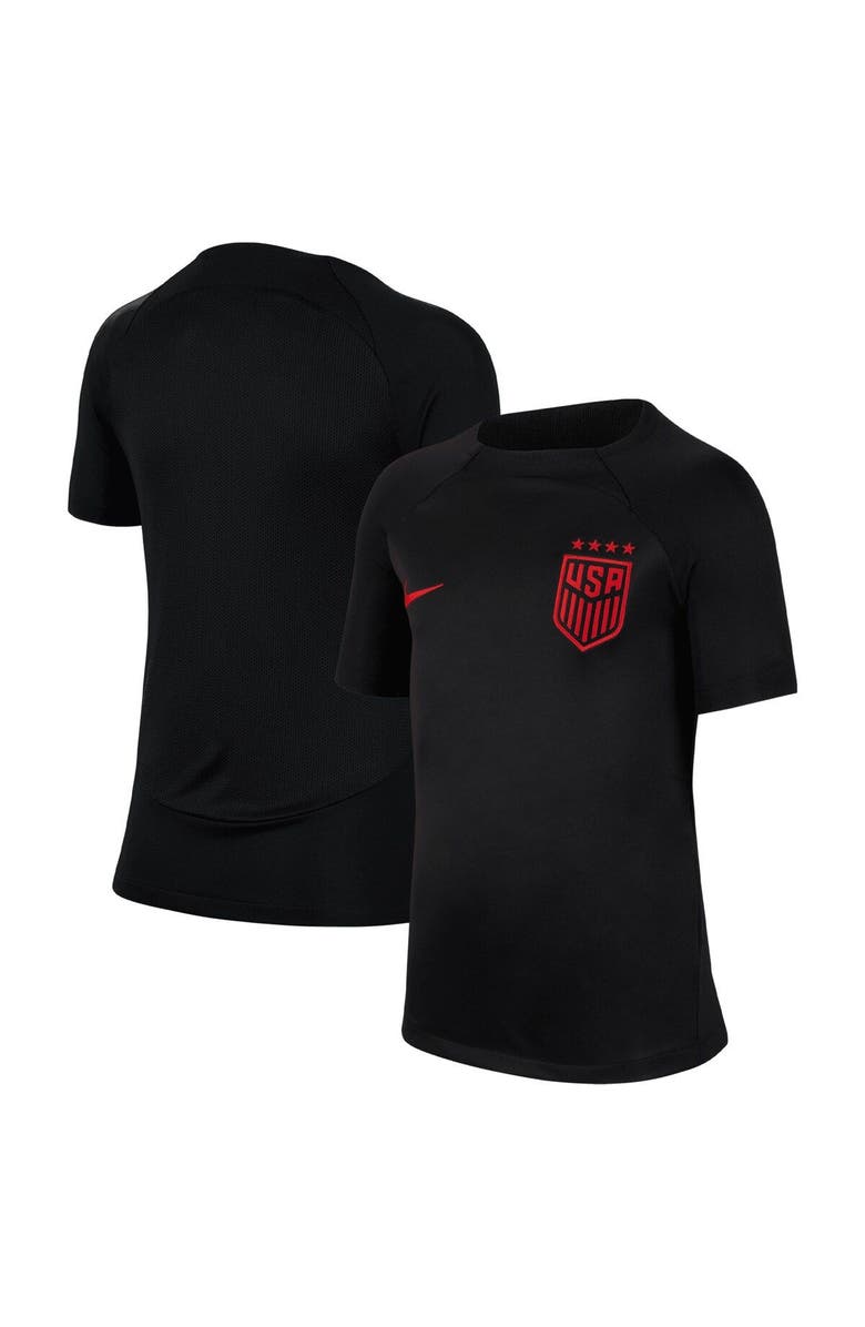 Nike Youth Nike Black USWNT Academy Pro Performance Raglan Top, Main, color, 