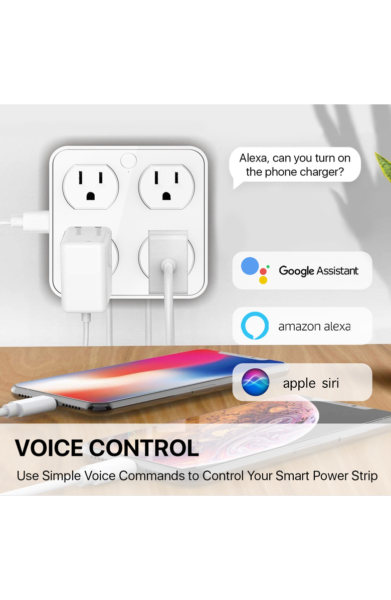 Eco4Life Smart WiFi Wall Tap, Alternate, color, White