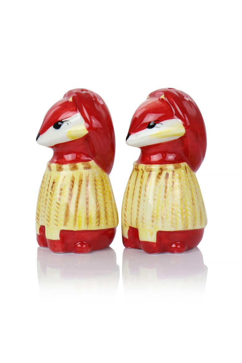 Woodland Fox Salt & Pepper Set, Alternate, color, Multi