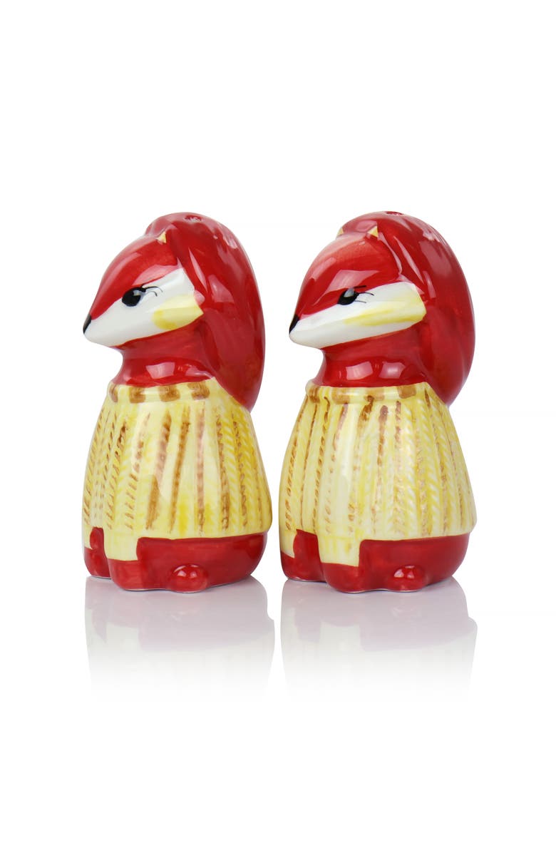 Gibson Home Woodland Fox Salt & Pepper Set, Alternate, color, Multi