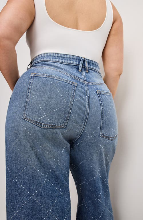 GOOD AMERICAN GOOD AMERICAN GOOD EASE RELAXED WIDE LEG JEANS