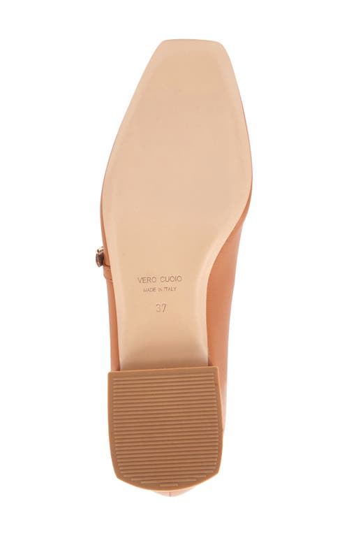 Bruno Magli Lucia Mary Jane Flat In Cognac