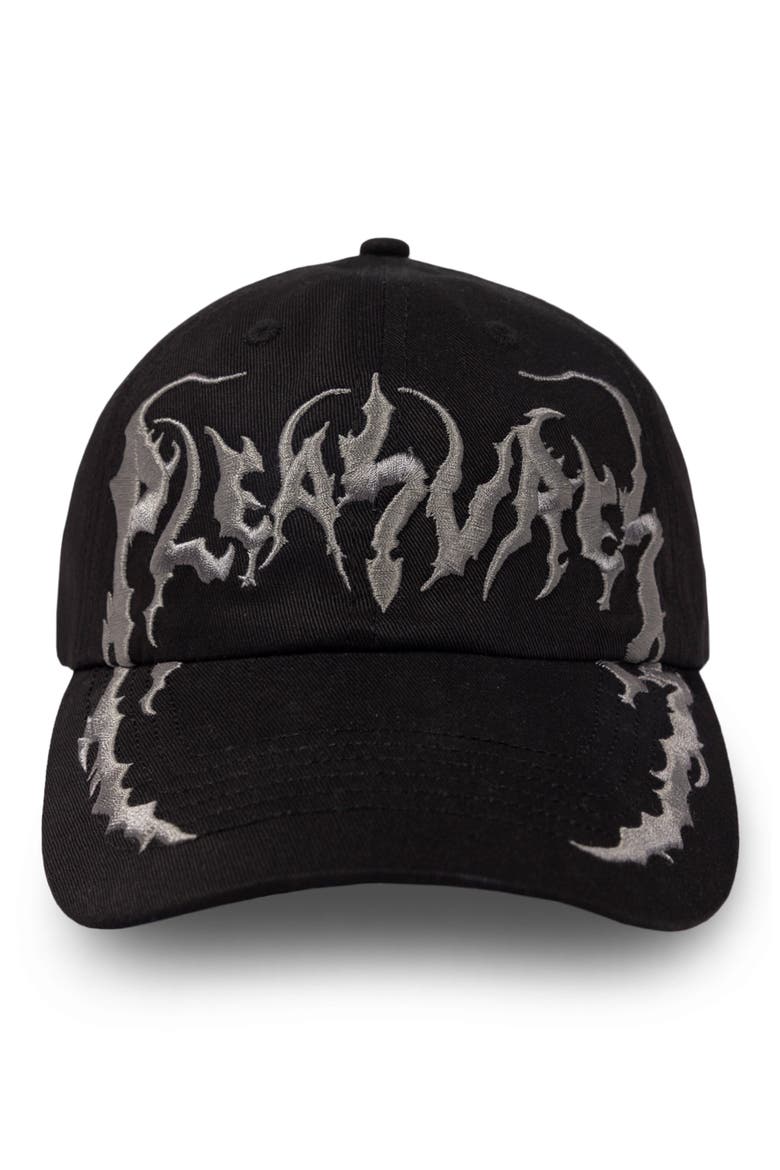 Claws Embroidered Adjustable Baseball Cap, Main, color, BLACK