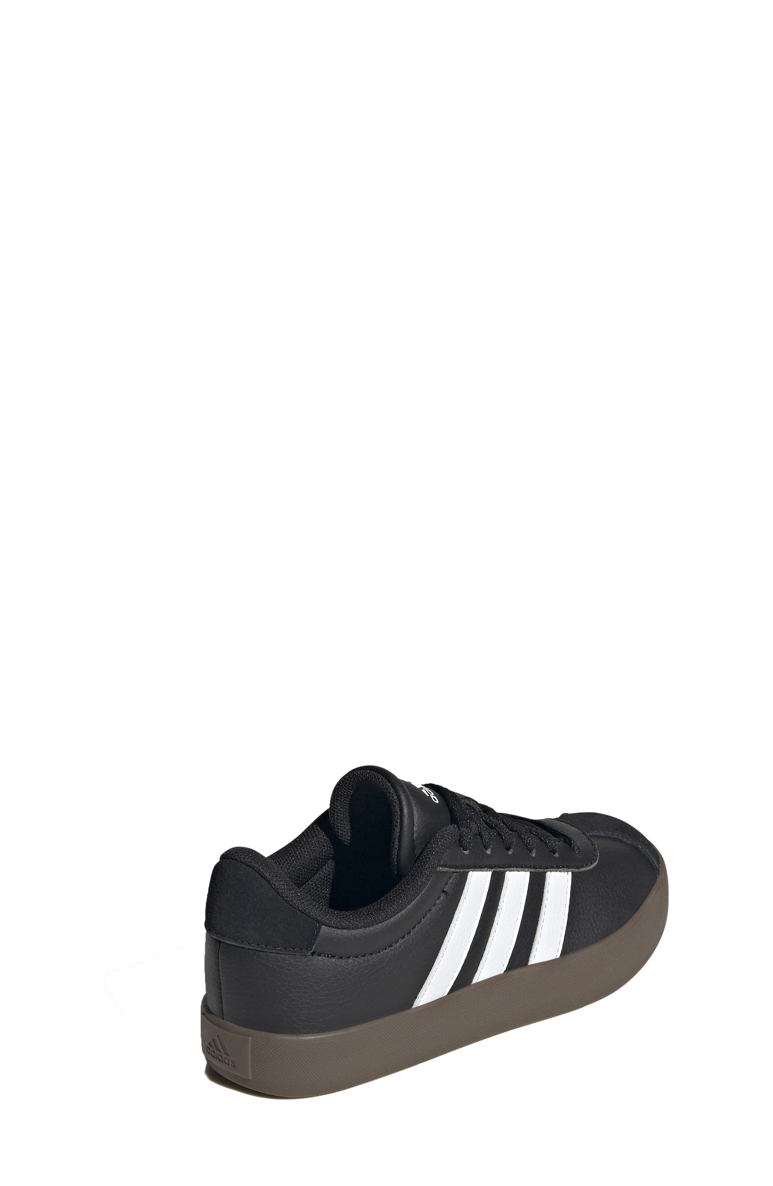 adidas Kids' VL Court 3.0 Sneaker, Alternate, color, Black/ White/ Gum