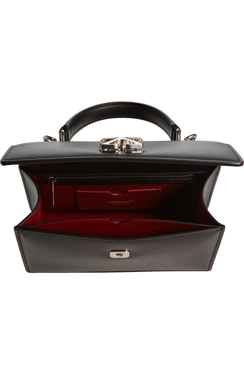 Off-White Jitney 1.4 Leather Top Handle Bag, Alternate, color,