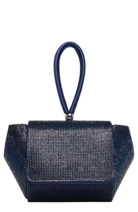 Architectural Rhinestone Evening Bag