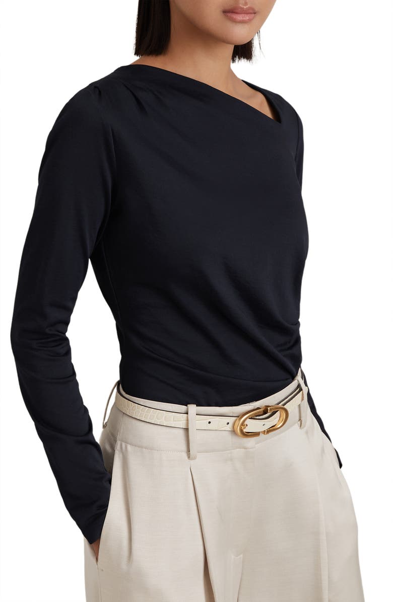 Reiss Sandy Asymmetric Neck Top, Alternate, color, 