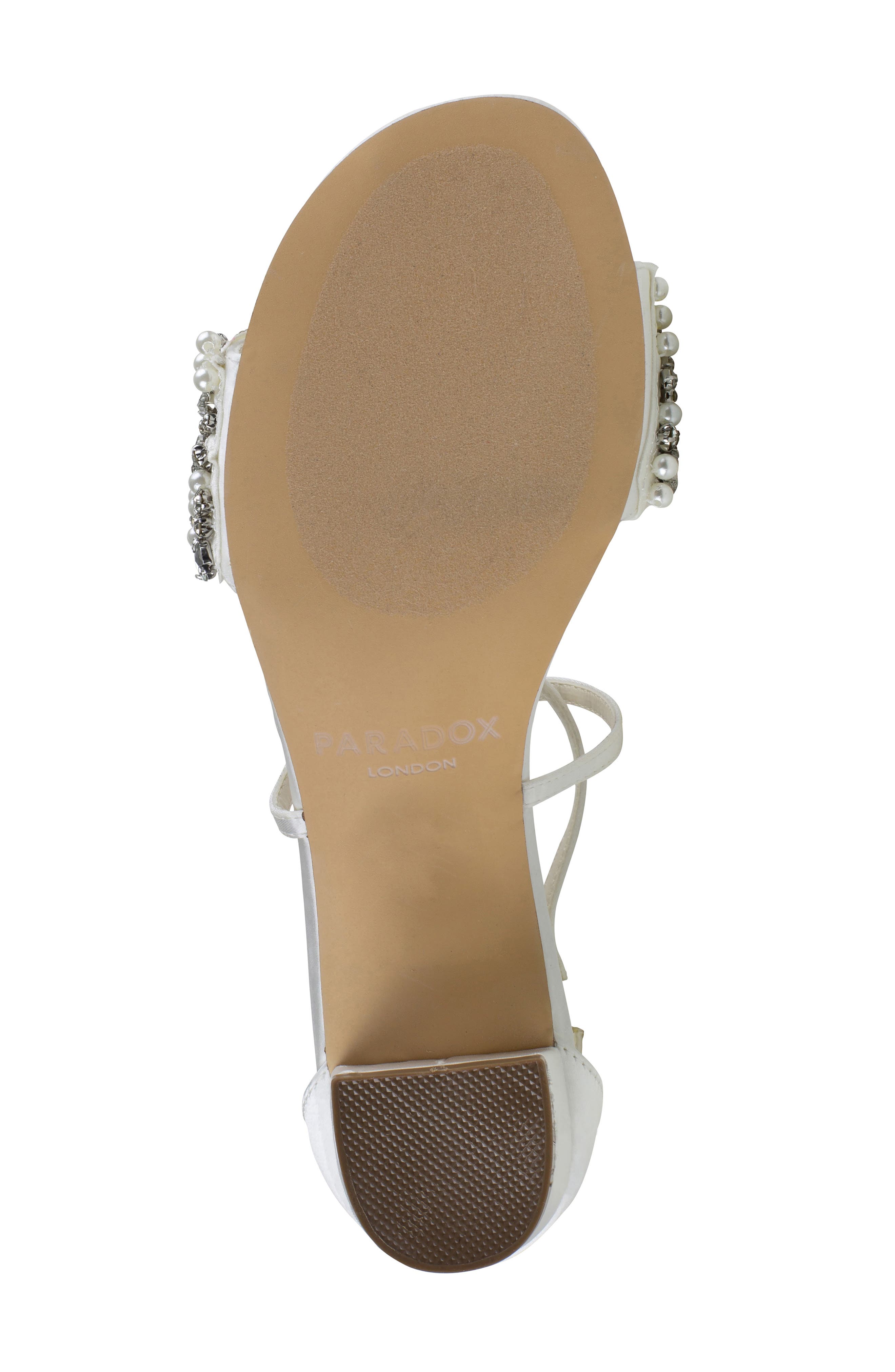 Paradox London Pink Evangeline Block Heel Sandal, Alternate, color, Ivory