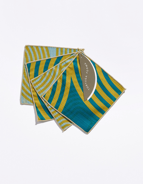 Comb Cocktail Napkins Set of 4