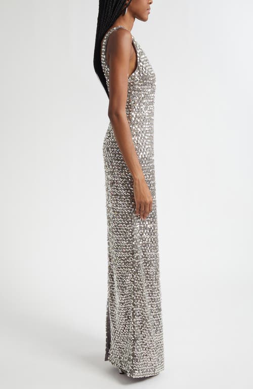 Ramy Brook Ellie Sequin Gown In Silver