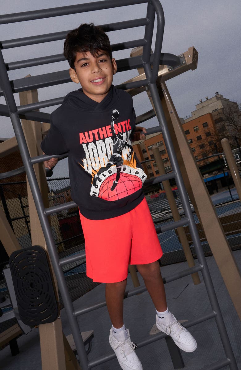 Jordan Kids' Authentic Jordan Pullover Hoodie, Alternate, color, Off Noir