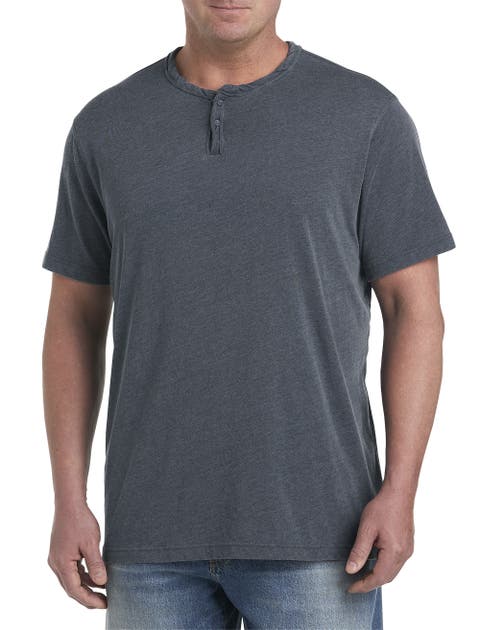 Big & Tall Burnout Notch Neck T-Shirt