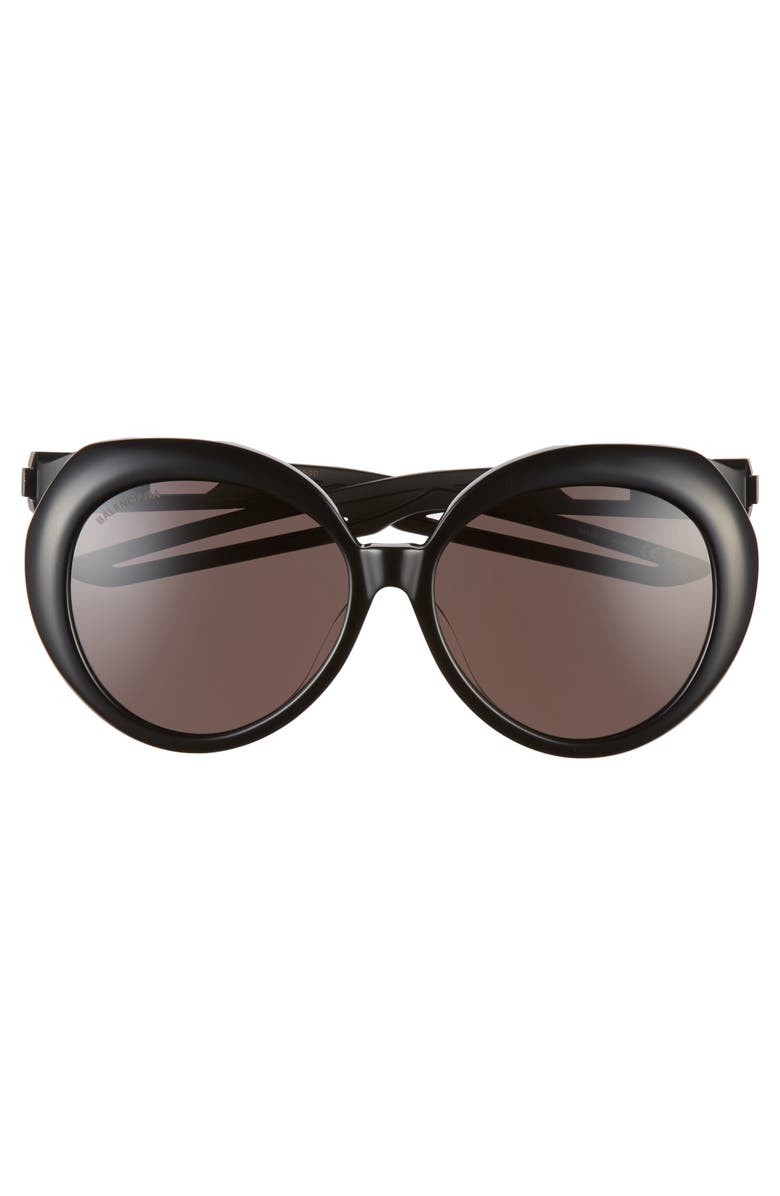 Balenciaga 56mm Round Sunglasses, Alternate, color, 