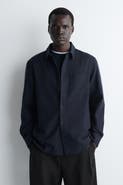 COS Relaxed Brushed Cotton-blend Shirt