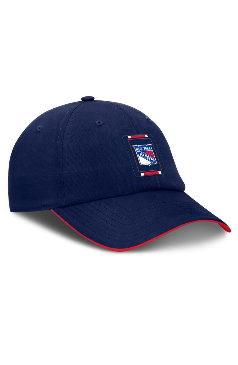 FANATICS Men's Fanatics Navy/Red New York Rangers Authentic Pro Ripstop Adjustable Hat, Alternate, color, Navy