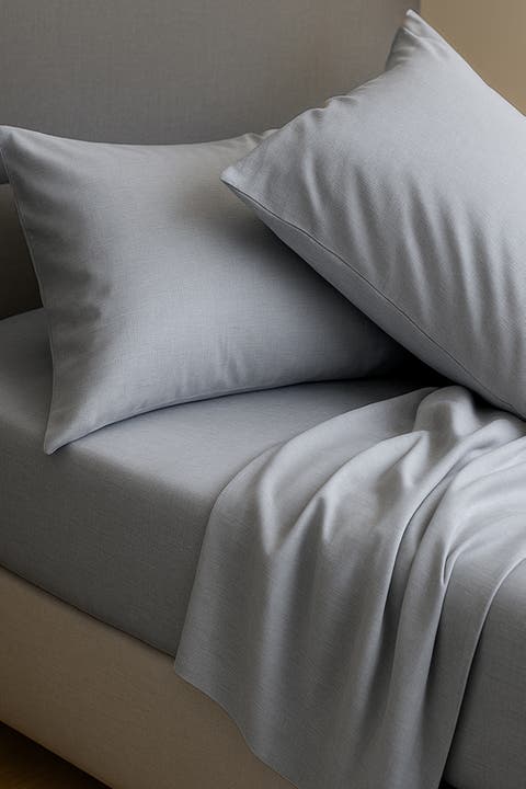 Melange Viscose Cotton Sheet Set - Breathable & Cozy Comfort