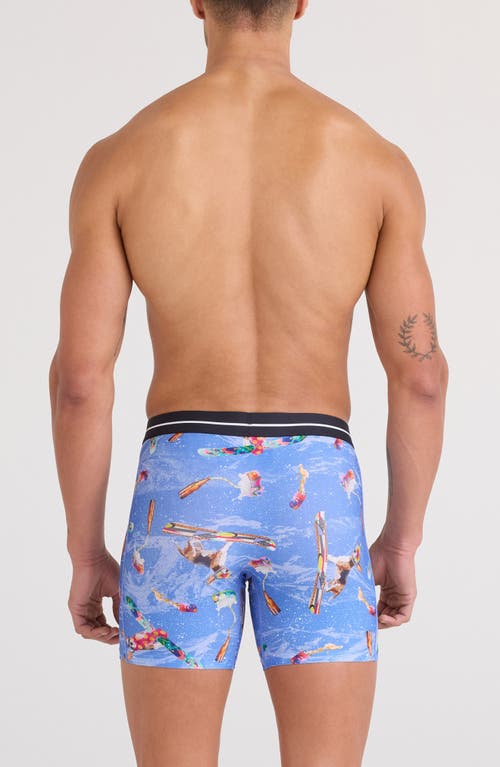 Saxx Volt Breathable Sim Fit Mesh Boxer Briefs In Blue