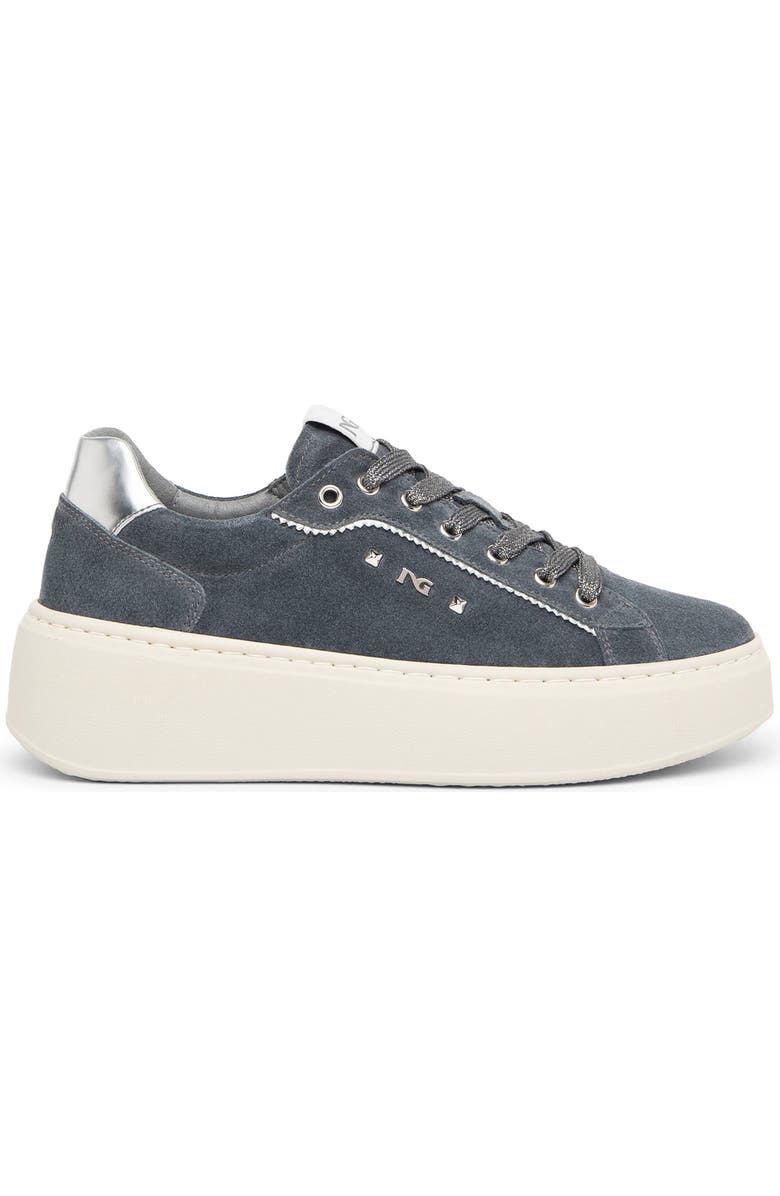 NeroGiardini Platform Sneaker, Alternate, color, Denim
