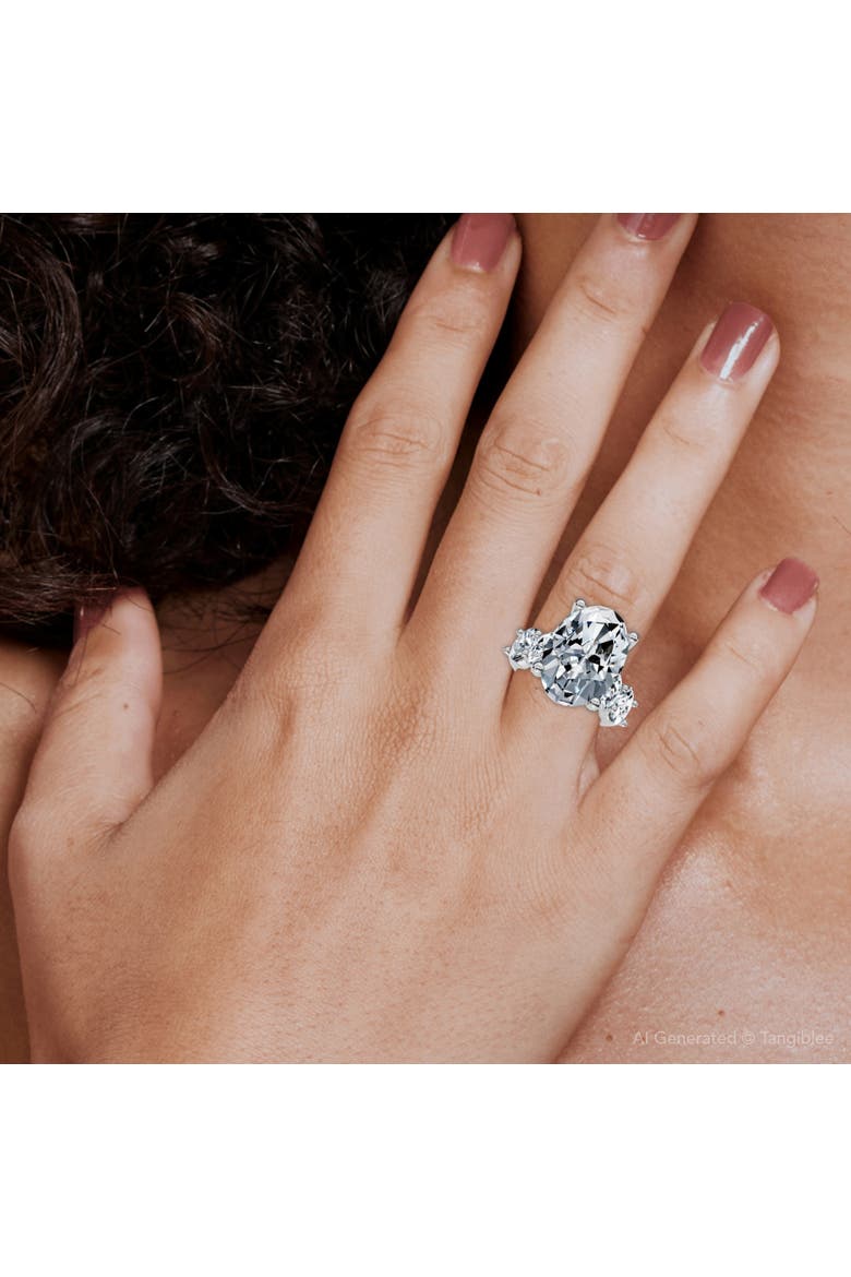 Certified 8.50Ct Oval Diamond Engagement Ring 14k Gold, Alternate, color, 14k White Gold