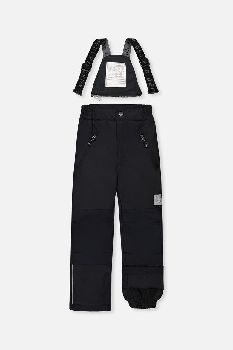 Reinforced Jacket & Pants Fleece Neckwarmer Two Piece Snowsuit, Alternate, color, Noir