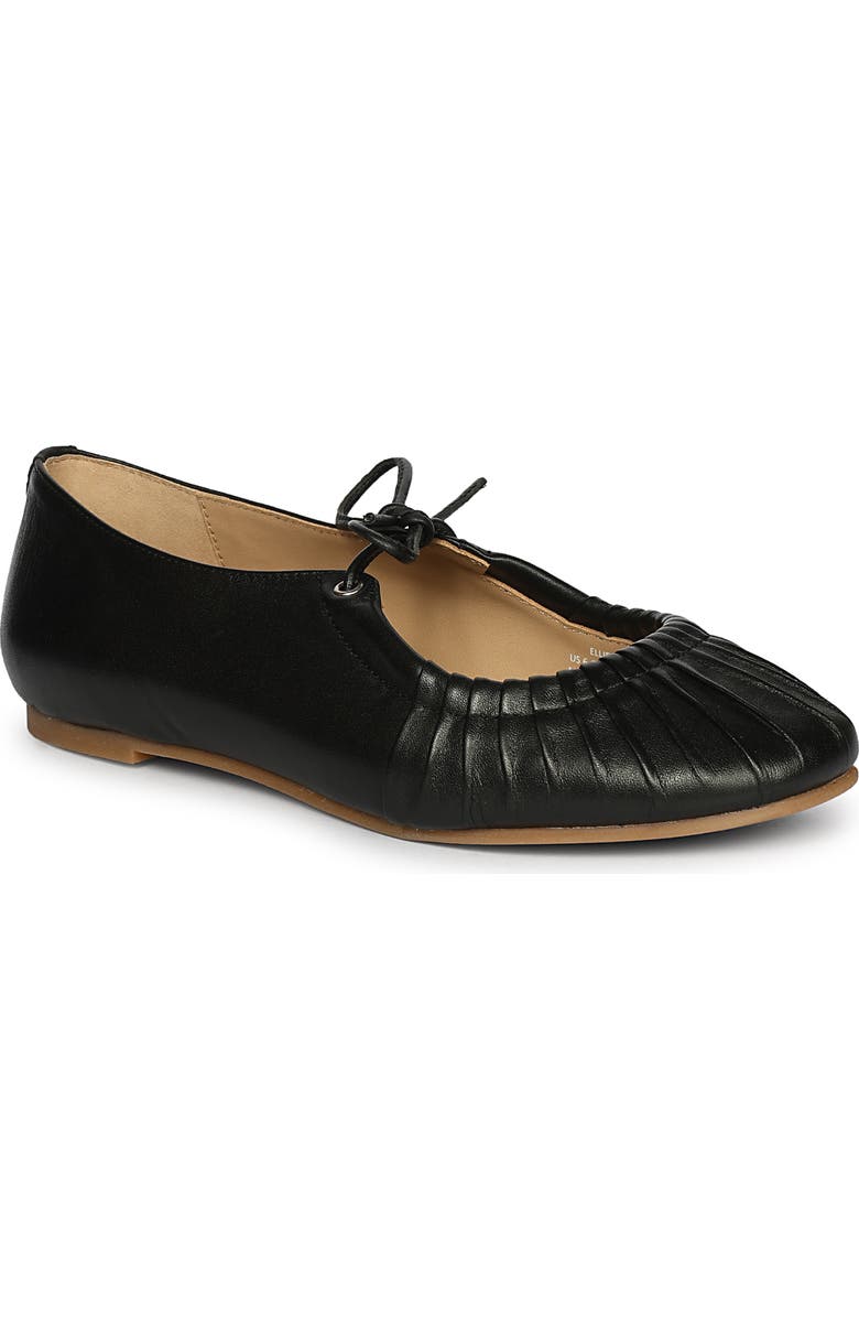 Jelavu Ellie Tied Bow Ruched Ballerina, Alternate, color, Black