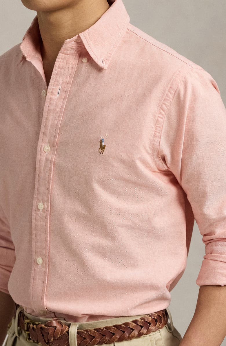 Polo Ralph Lauren Classic Fit Cotton Oxford Button-Down Shirt, Alternate, color, Kona Orange
