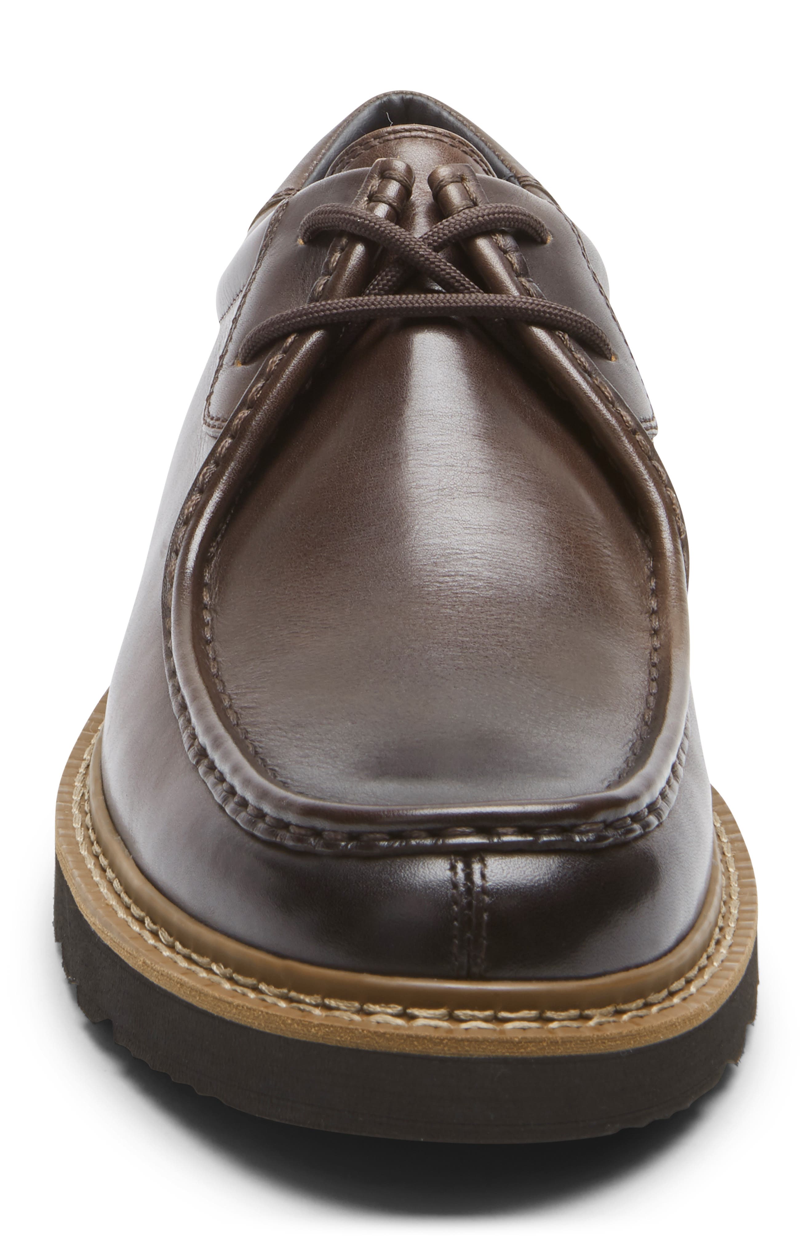 Peirson Moc Toe Derby, Alternate, color, DK. BITTER CHOC LEA