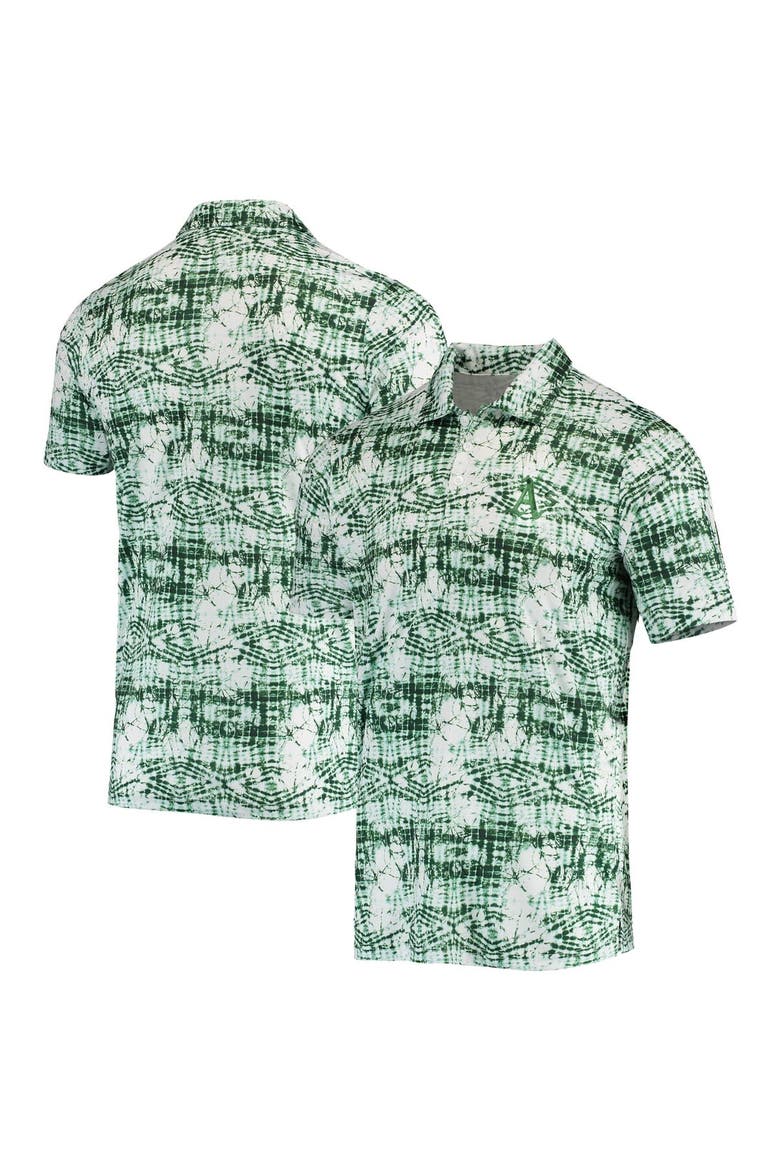 Men's Antigua Green Oakland Athletics Vivid Polo, Main, color, Green