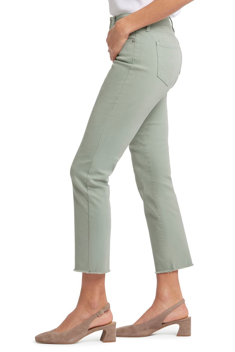 Sheri Frayed Hem Slim Jeans, Alternate, color, LILY PAD