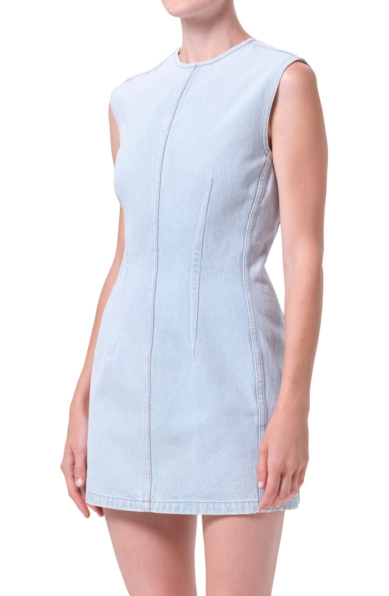 AGOLDE Barton Denim Sheath Minidress, Alternate, color, Select (Light Faded Ind)