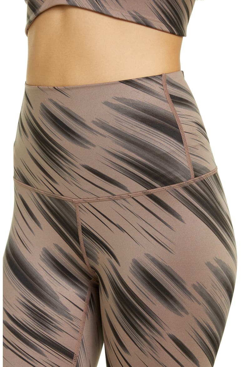 Renew Print Ultrahigh Waist Leggings, Alternate, color, TAN DUSK LIGHT STREAK PRINT