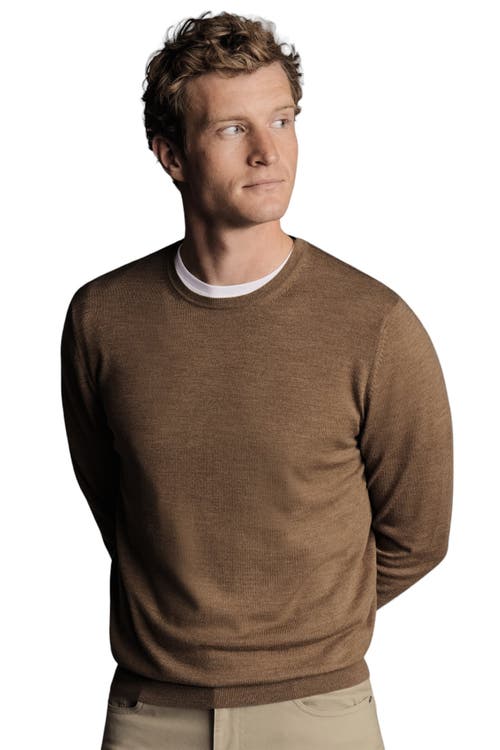 CHARLES TYRWHITT CHARLES TYRWHITT PURE MERINO CREW NECK SWEATER