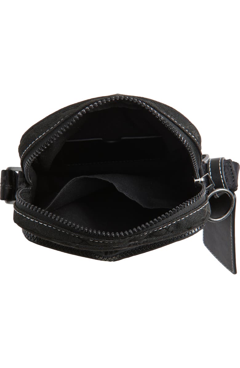 Off-White North/South Flight Multi Pocket Crossbody Bag, Alternate, color, Black