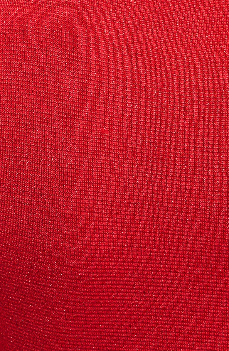 St. John Collection Shimmer Milano Knit Peplum Dress, Alternate, color,