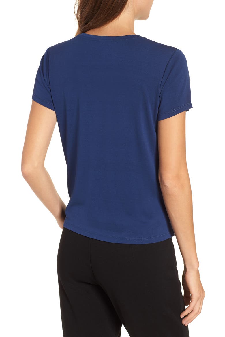 Silk Knit Top, Alternate, color, BLUE BONNET